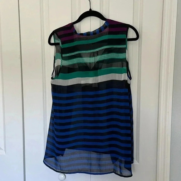 Gap | stripes | sheer top | - Picture 3 of 4